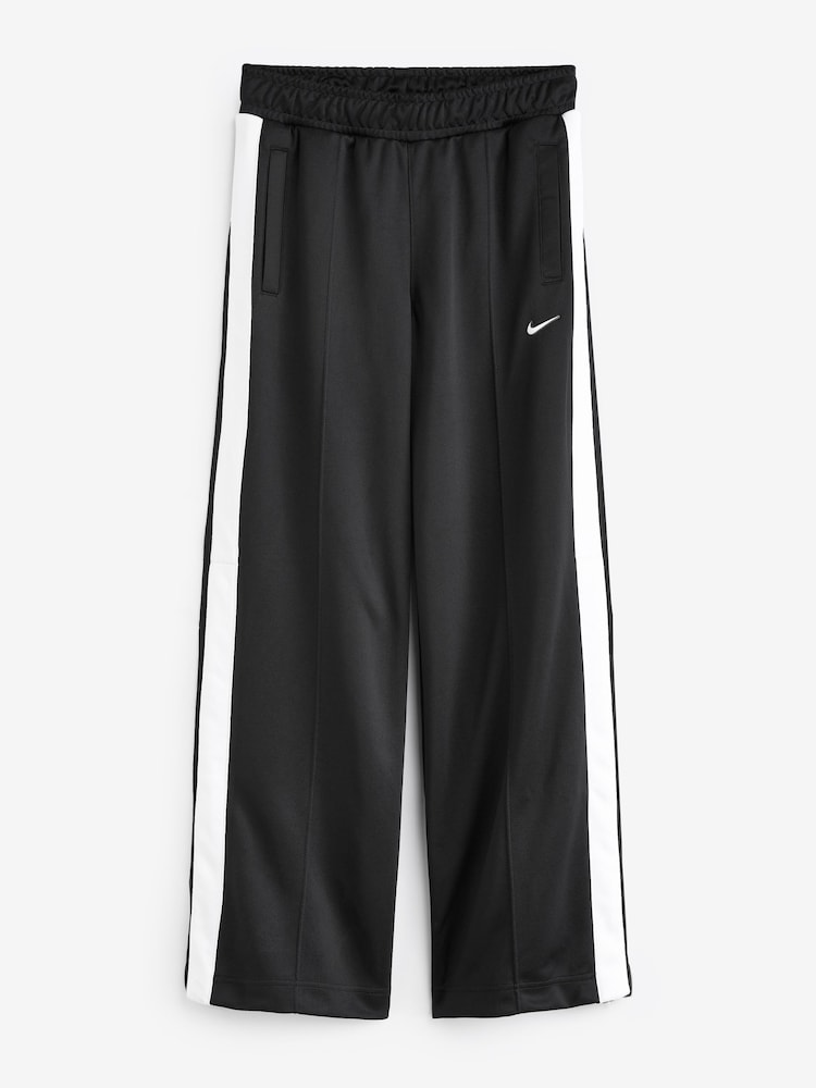 Buy Nike Black Wide Leg Side Stripe Joggers from Next Luxembourg