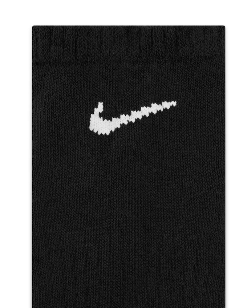 Nike Black Everyday Cushioned Training No Show Socks 6 Pack - Image 4 of 4
