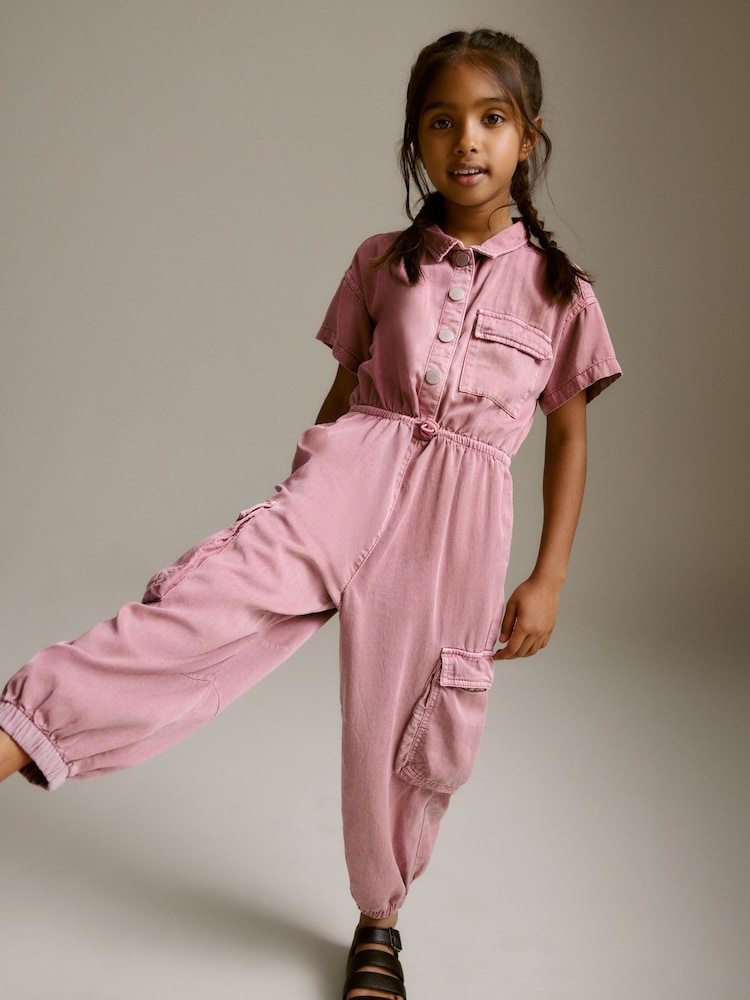 Pink Boilersuit (3-16yrs) - Image 2 of 10 Pink Boilersuit (3-16yrs) - Image 2 of 10