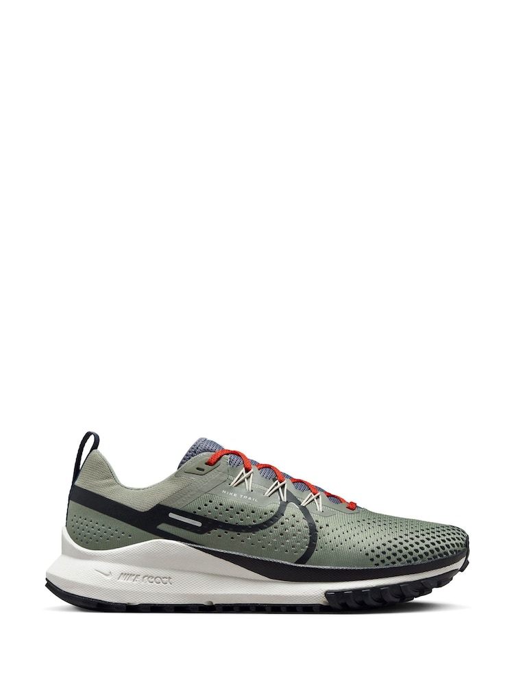 Nike Black/Brown React Pegasus Trail 4 Running Trainers - Image 1 of 13