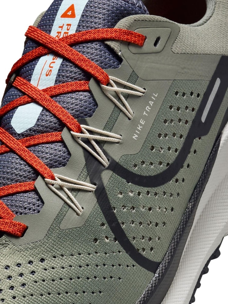 Nike Black/Brown React Pegasus Trail 4 Running Trainers - Image 13 of 13
