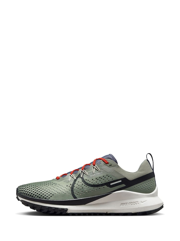 Nike Black/Brown React Pegasus Trail 4 Running Trainers - Image 2 of 13