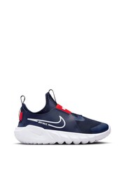 Nike Navy Flex Runner Youth Trainers - Image 1 of 10