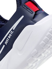 Nike Navy Flex Runner Youth Trainers - Image 9 of 10