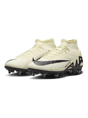 Nike Yellow Zoom Mercurial Superfly 9 Academy Pro Soft Ground Football Boots - Image 5 of 12