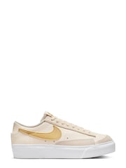 Nike Yellow Blazer Low Platform Trainers - Image 1 of 10