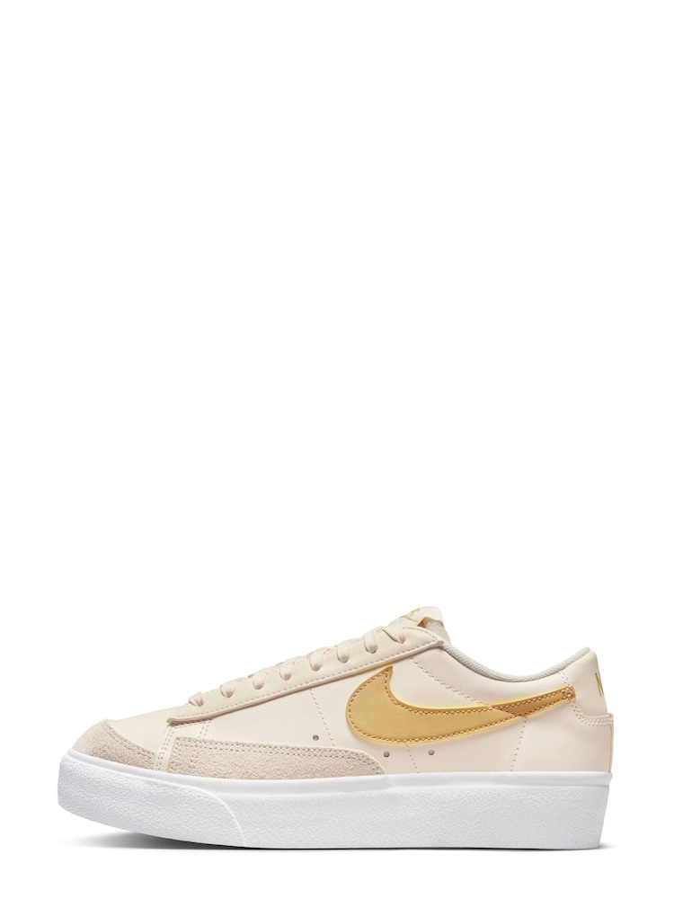 Nike Yellow Blazer Low Platform Trainers - Image 2 of 10