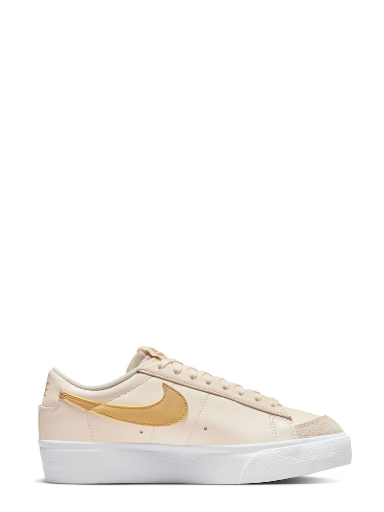 Nike Yellow Blazer Low Platform Trainers - Image 3 of 10
