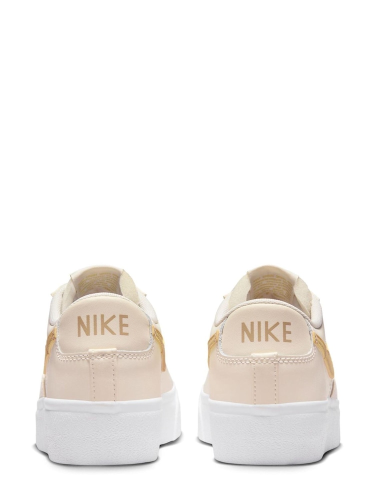 Nike Yellow Blazer Low Platform Trainers - Image 6 of 10