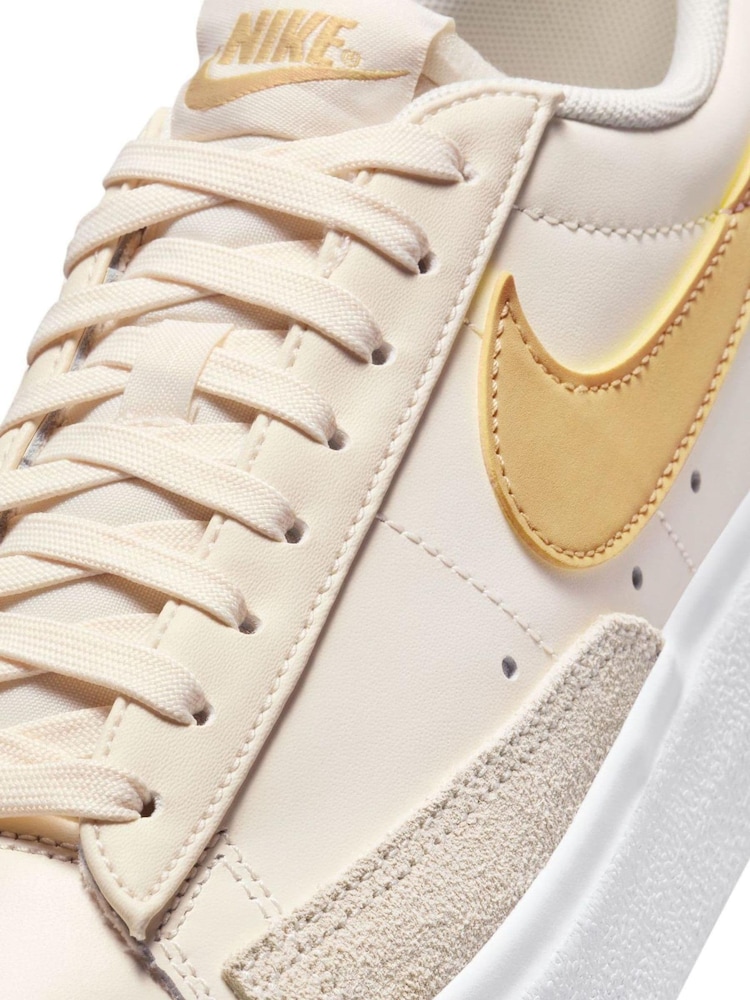 Nike Yellow Blazer Low Platform Trainers - Image 9 of 10