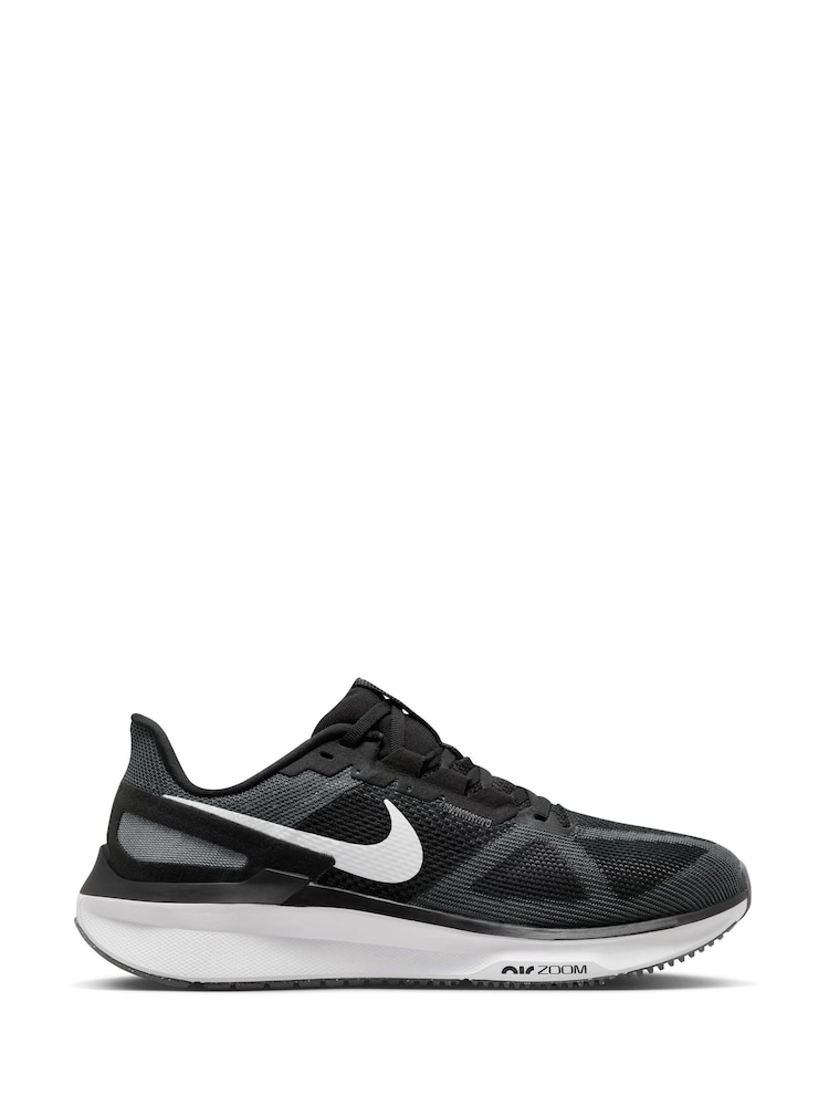 Nike Black/White Structure 25 Road Running Trainers - Image 1 of 11
