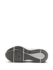 Nike Black/White Structure 25 Road Running Trainers - Image 6 of 11