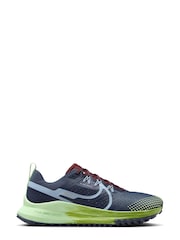 Nike Blue Pegasus 4 Trail Running Trainers - Image 1 of 10