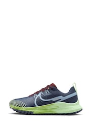 Nike Blue Pegasus 4 Trail Running Trainers - Image 2 of 10