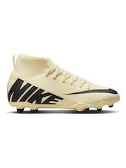 Nike Yellow Kids Mercurial Superfly 9 Club Firm Ground Football Boots - Image 1 of 12