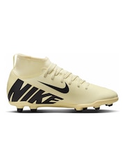 Nike Yellow Kids Mercurial Superfly 9 Club Firm Ground Football Boots - Image 4 of 12