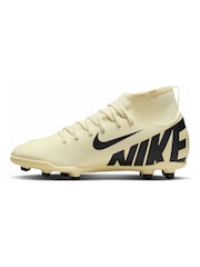 Nike Yellow Kids Mercurial Superfly 9 Club Firm Ground Football Boots - Image 5 of 12