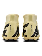 Nike Yellow Kids Mercurial Superfly 9 Club Firm Ground Football Boots - Image 7 of 12