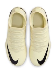 Nike Yellow Kids Mercurial Superfly 9 Club Firm Ground Football Boots - Image 8 of 12