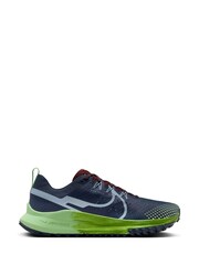 Nike Navy React Pegasus Trail 4 Running Trainers - Image 1 of 13