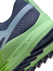 Nike Navy React Pegasus Trail 4 Running Trainers - Image 11 of 13