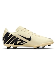Nike Jr. Yellow Kids Mercurial Vapor 15 Club Firm Ground Football Boots - Image 4 of 12