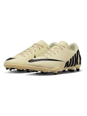 Nike Jr. Yellow Kids Mercurial Vapor 15 Club Firm Ground Football Boots - Image 6 of 12