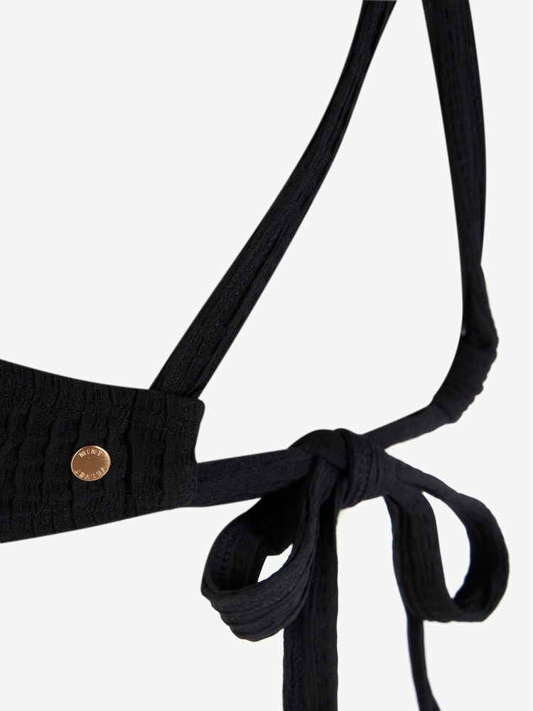 Mint Velvet Black Rikrak Bikini Top - Image 10 of 10