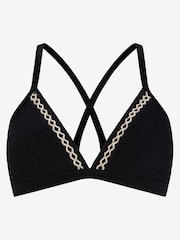 Mint Velvet Black Rikrak Bikini Top - Image 9 of 10