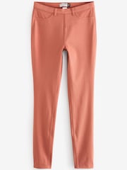 Terracotta Brown Jersey Denim Leggings - Image 1 of 1