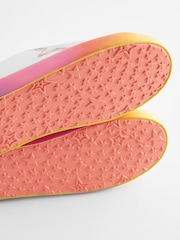 Pink/White Multi Wide Fit (G) Star Lace-Up Trainers - Image 5 of 7