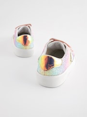 Rainbow Glitter Touch Fastening Trainers - Image 5 of 6