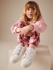 White Glitter Touch Fastening Trainers - Image 1 of 7