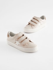 Neutral Brown Standard Fit (F) Touch Fastening Trainers - Image 1 of 5
