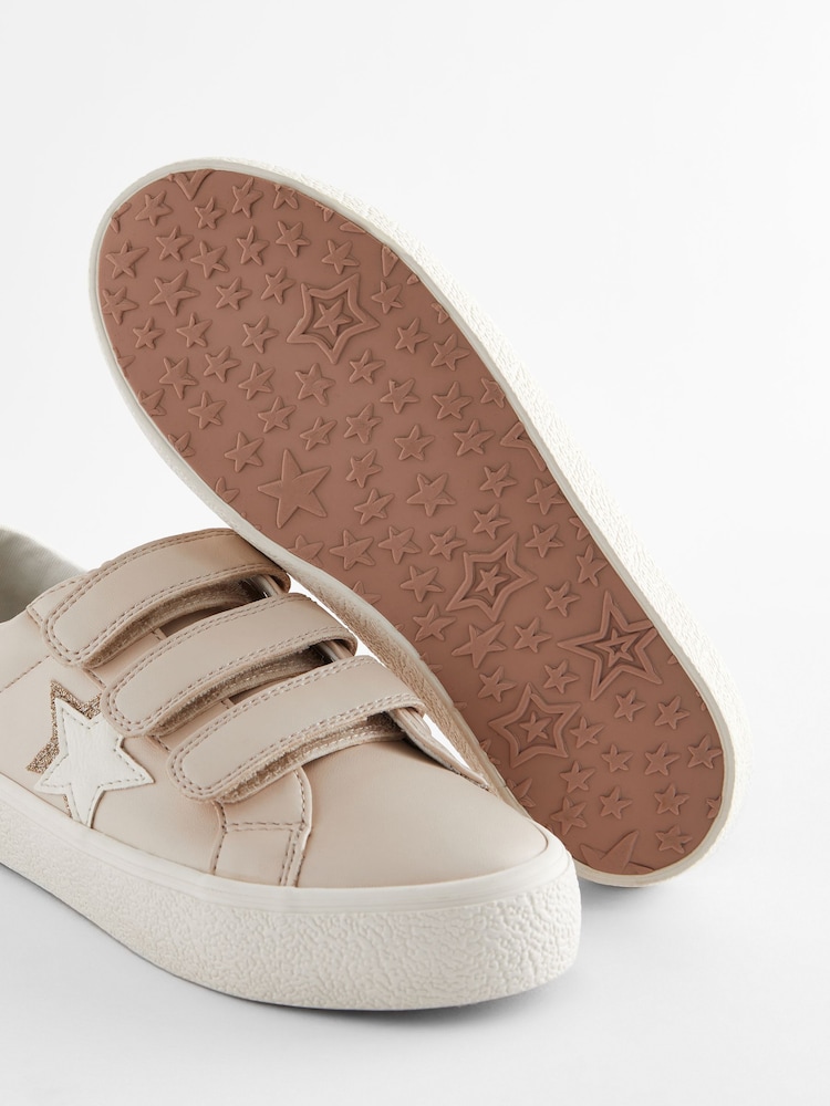Neutral Brown Standard Fit (F) Touch Fastening Trainers - Image 5 of 5