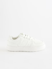 White Chunky Lace-Up Trainers - Image 2 of 9