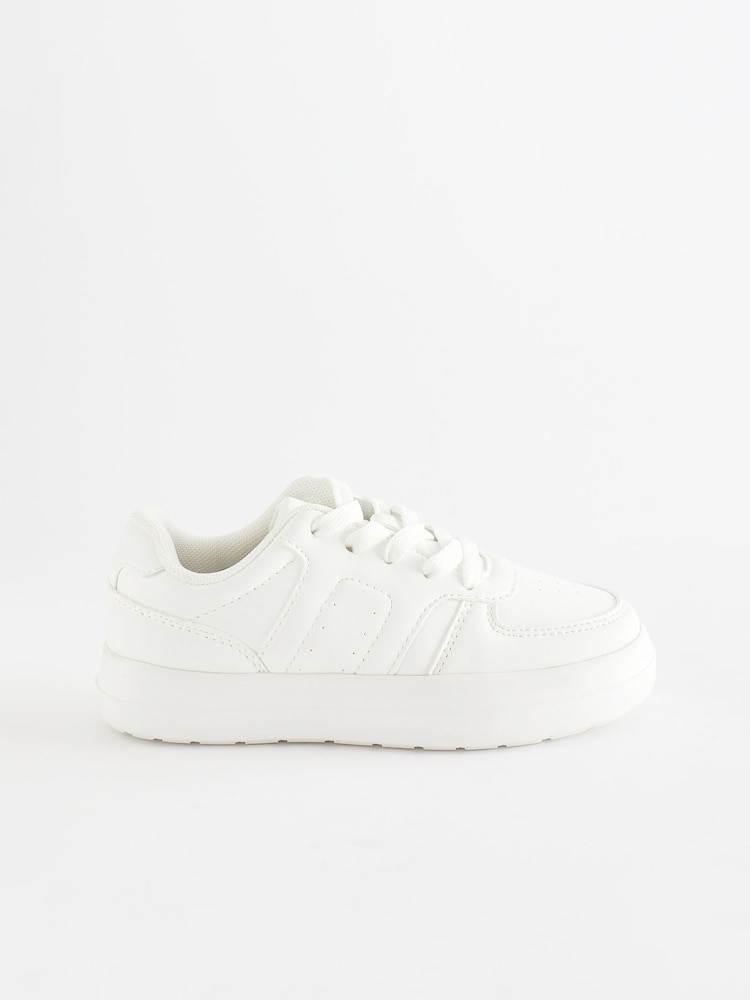 White Chunky Lace-Up Trainers - Image 2 of 9