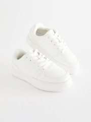 White Chunky Lace-Up Trainers - Image 3 of 9