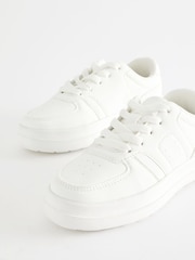 White Chunky Lace-Up Trainers - Image 4 of 9