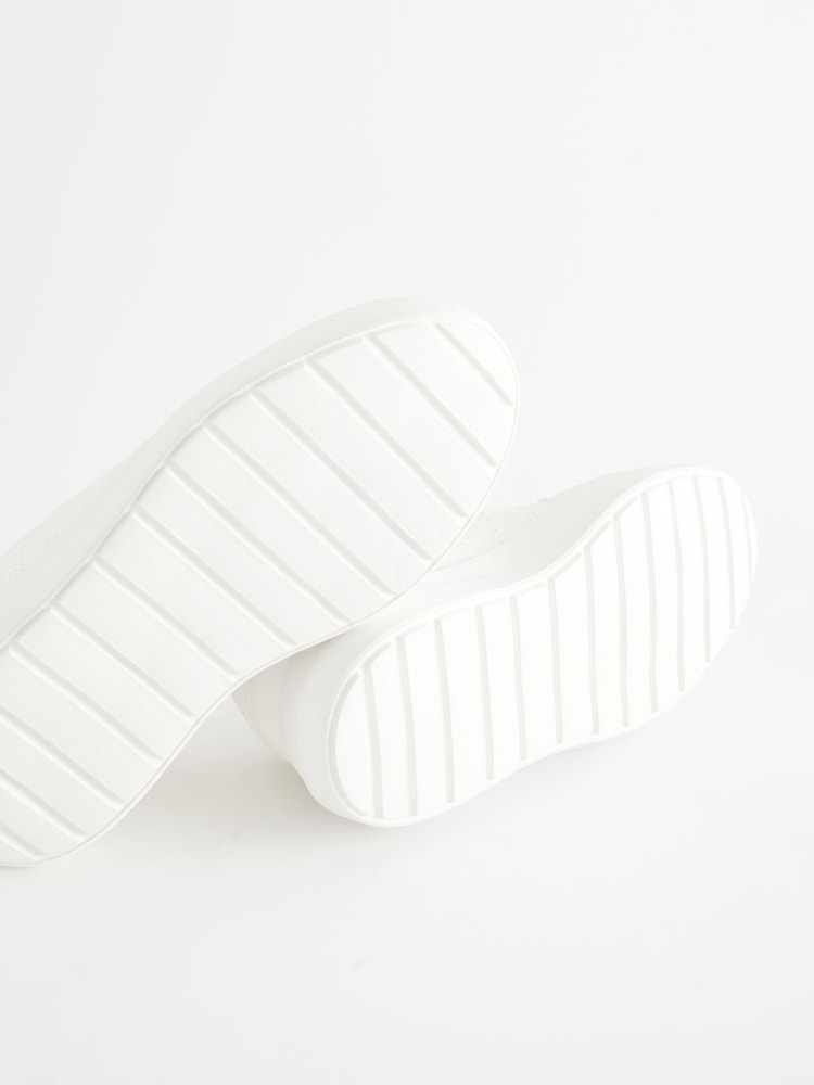 White Chunky Lace-Up Trainers - Image 9 of 9