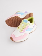 Rainbow Pastel Lace-Up Chunky Trainers - Image 5 of 9