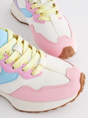 Rainbow Pastel Lace-Up Chunky Trainers - Image 6 of 9