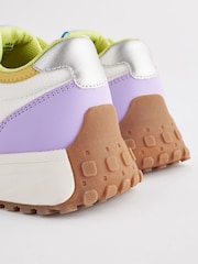 Rainbow Pastel Lace-Up Chunky Trainers - Image 9 of 9