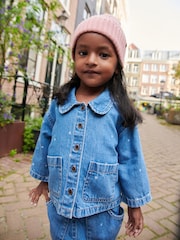 Mid Blue Denim 100% Cotton Shirt And Trousers Set (3mths-7yrs) - Image 4 of 7