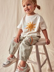 Sage Green Cargo Trousers and T-Shirt Set (3mths-7yrs) - Image 4 of 7