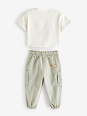Sage Green Cargo Trousers and T-Shirt Set (3mths-7yrs) - Image 6 of 7