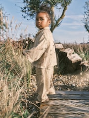 Stone Natural Shirt And Trousers Set (3mths-7yrs) - Image 2 of 10