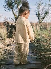 Stone Natural Shirt And Trousers Set (3mths-7yrs) - Image 6 of 10