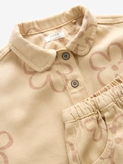 Stone Natural Shirt And Trousers Set (3mths-7yrs) - Image 9 of 10