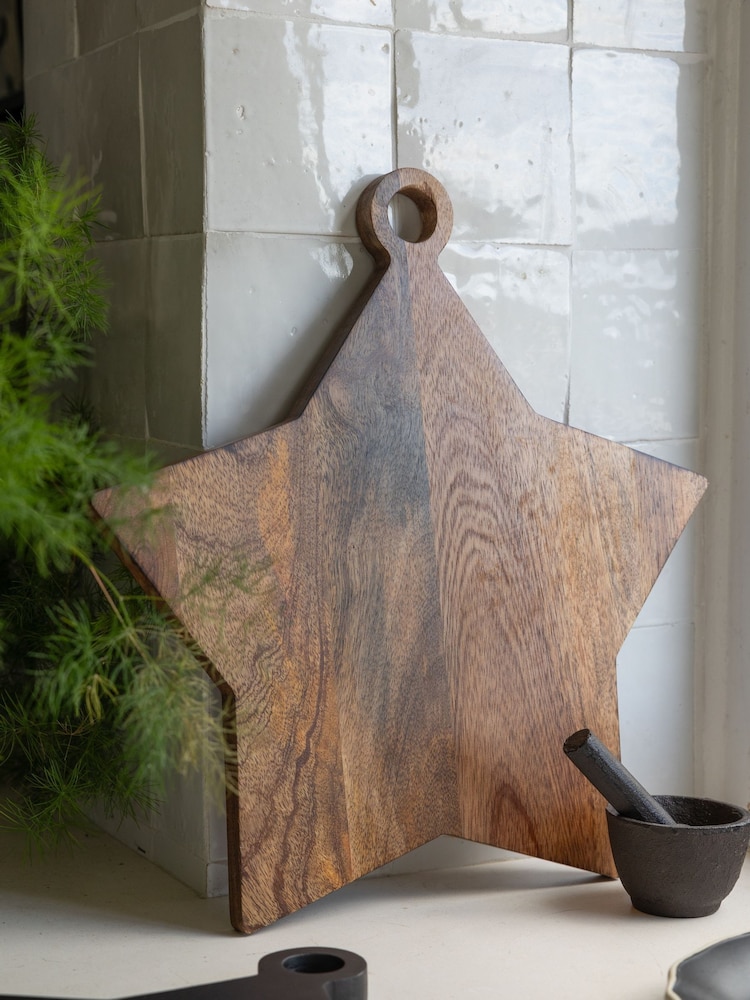 Rockett St George Wood Medium Serve Board Star - Image 2 of 4